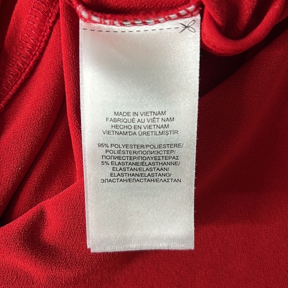 Lauren Ralph Lauren red tunic top - Picture 6 of 6